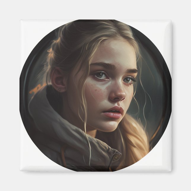 Circle girl magnet (Framsidan)
