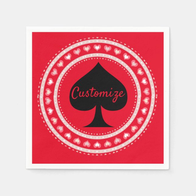 Circle Hearts Black Spade Thunder_Cove Pappersservett (Framsidan)