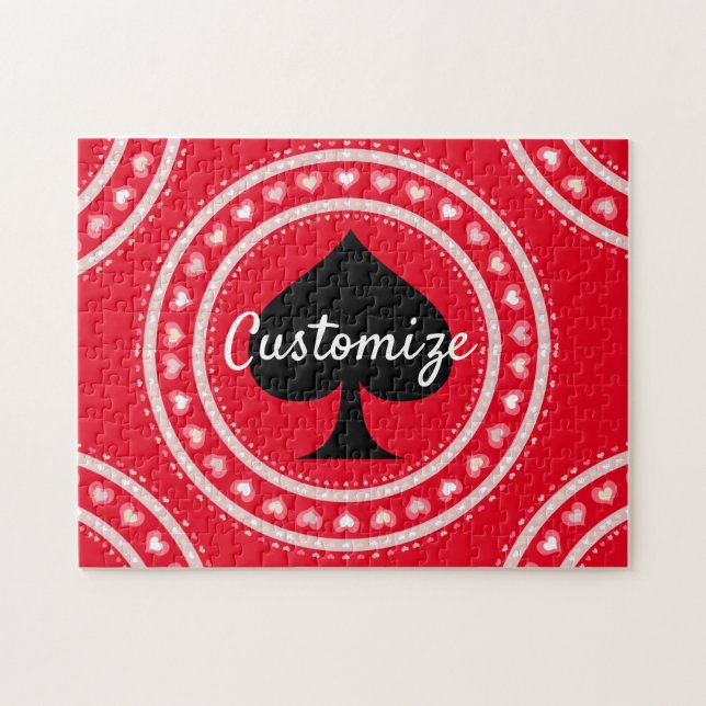 Circle Hearts Black Spade Thunder_Cove Pussel (Horisontell)