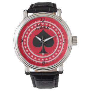 Circle Hearts Black Spades Thunder_Cove Armbandsur
