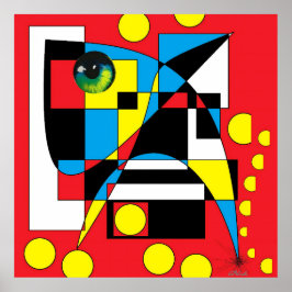 Circle Idiot är Go Ken Gage Abstrakt Poster