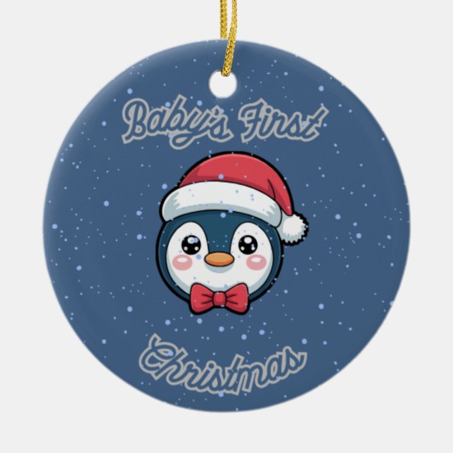 Circle Keepsake Ornament - Baby's First Christmas (Framsidan)