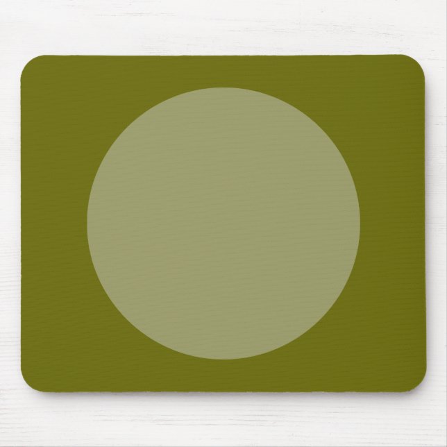 Circle - Khaki och Deep Olive Musmatta (Framsidan)