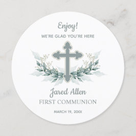 CIRCLE-middagsplatta - tack för att du har kort-ba Inbjudningar