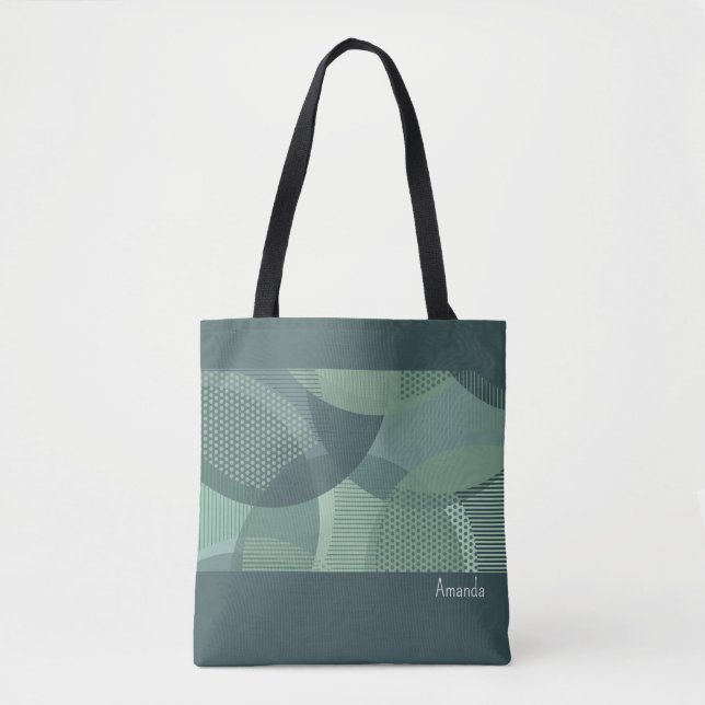 Circle Mönster II Tote Bag Tygkasse (Framsida)