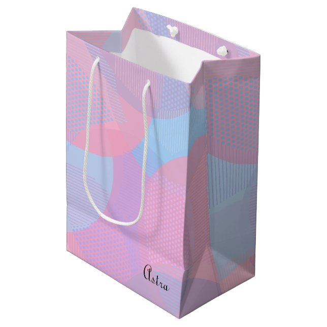 Circle Mönster Large Gift Bag (Framsidan Vinklad)