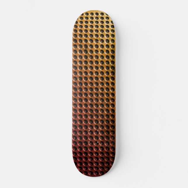 Circle Mönster Mini Skateboard Bräda 18,5 Cm (Framsida)