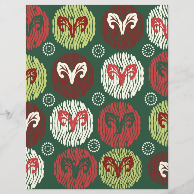 Circle Mönster-skrapbok Papper (Framsida)