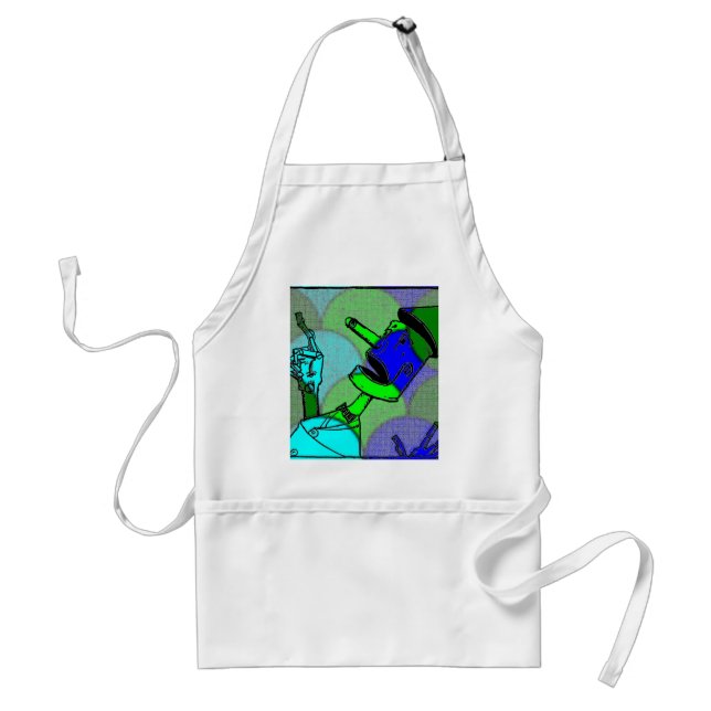 Circle Mönster Tin Man Apron Förkläde (Framsidan)