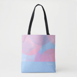 Circle Mönster Tote Bag Tygkasse