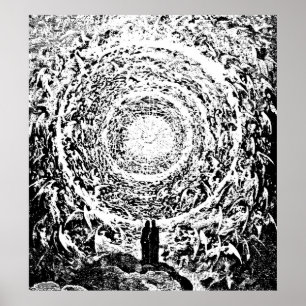 Circle of Änglar Dante's Paradise Illustration Poster