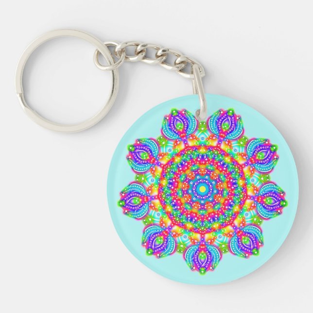 Circle of Blommars Boho Mandala Keychain (Framsidan)