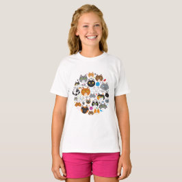 Circle of Cats Girl's T-Shirt