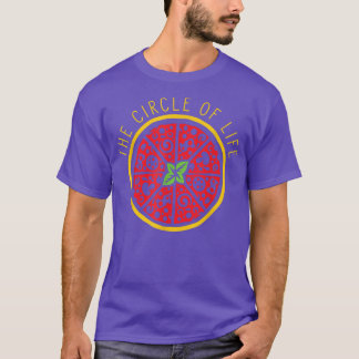 Circle of Life Funny Pizza Älskare Ost Food Joke T Shirt