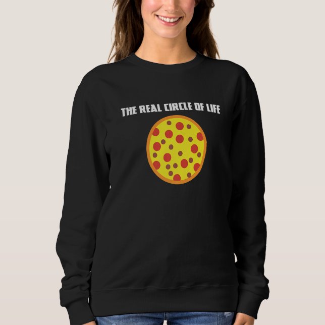 Circle of Life Funny Pizza Pizza Chef Round Mat T Shirt (Framsida)