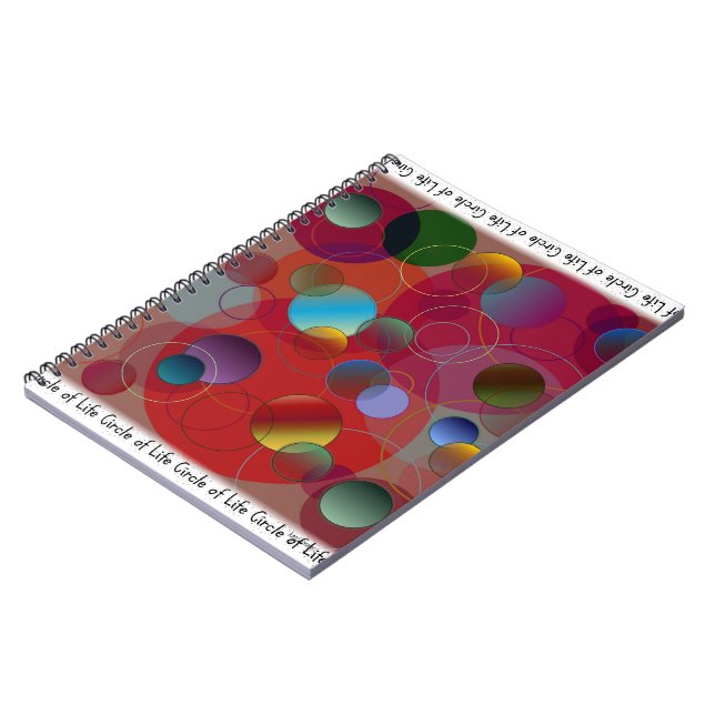 Circle of Life Notebook Anteckningsbok Med Spiral (Vänstra Sidan)