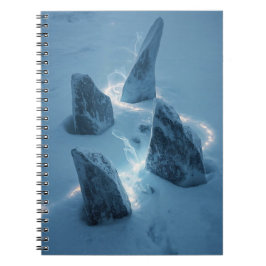 Circle of Light in the Snow Anteckningsbok