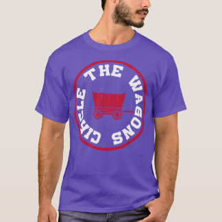 Circle of the Wagons Blue T Shirt