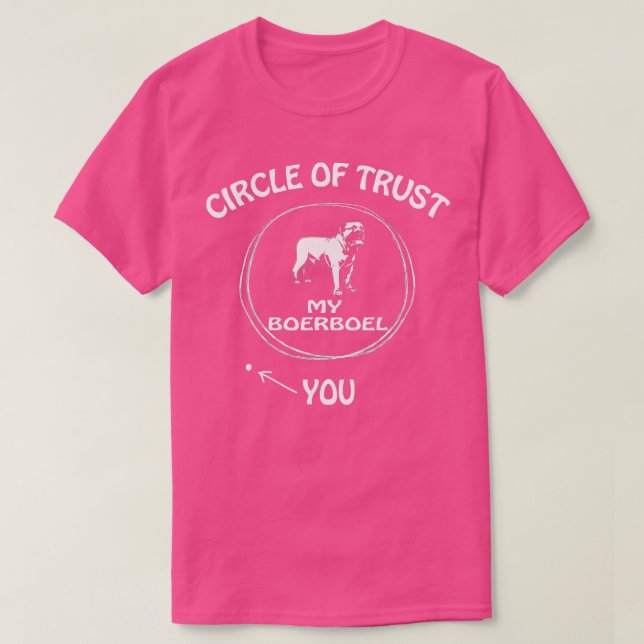 Circle of Trust Boerboel Funny s for Hundälskares T Shirt (Design framsida)