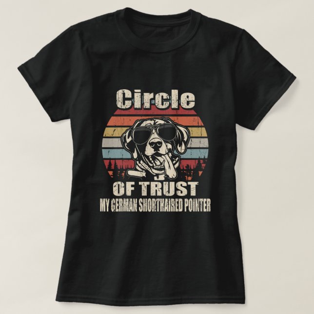 Circle of Trust My German Shorthar Pointer-vint T Shirt (Design framsida)