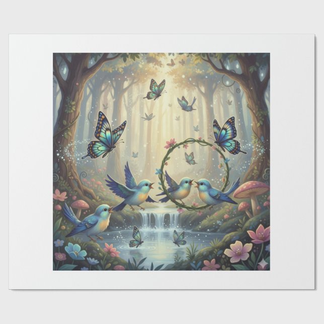 Circle of Whimsy in the Enchanted Grove Presentpapper (Platt)
