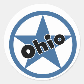 Circle Ohio Runt Klistermärke