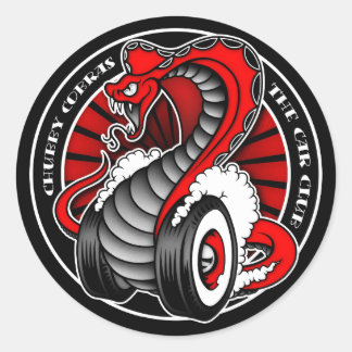 Circle Red 3" Runt Klistermärke