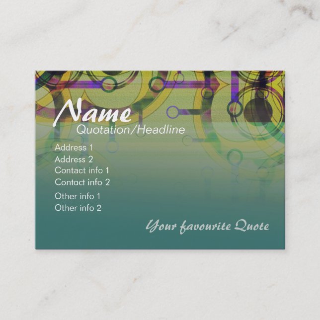 Circle Ringar Business/Profile Card Visitkort (Framsida)