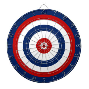 Circle Rött vitt blått Rudder Rand Darttavla