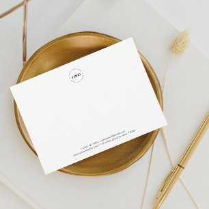 Circle Round Business Logotyp Company Anpassningsb Anteckningskort