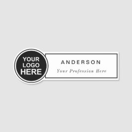 Circle Shaped Anpassningsbar Business Logotyp Pers Namnbricka