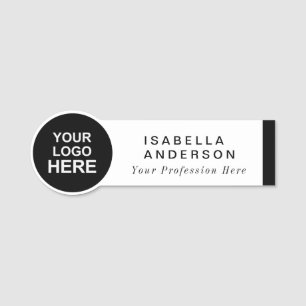 Circle Shaped Anpassningsbar Business Logotyp Pers Namnbricka