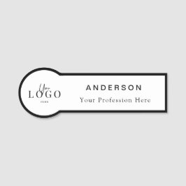 Circle Shaped Anpassningsbar Business Logotyp Pers Namnbricka