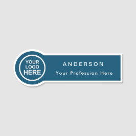 Circle Shaped Anpassningsbar Business Logotyp Pers Namnbricka