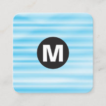 Circle Spot Monogram - Blue Ripple