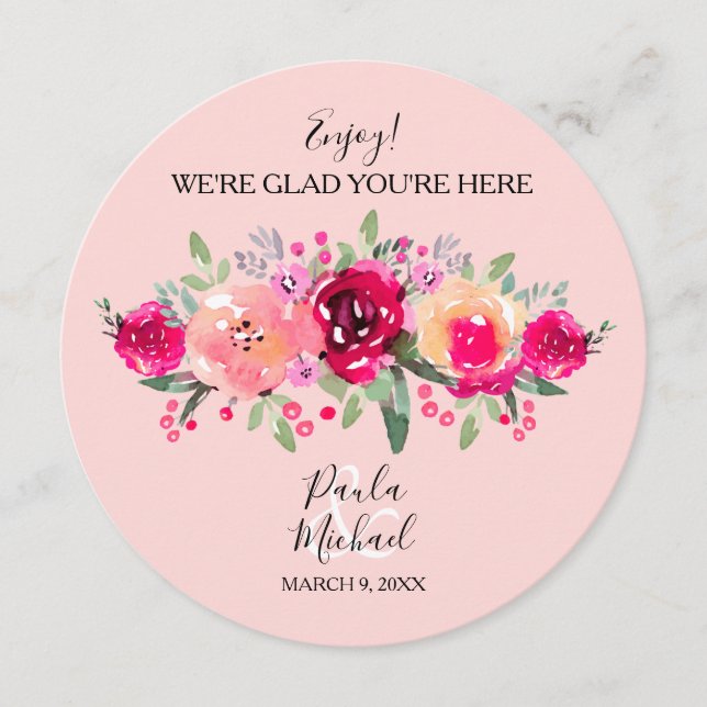 CIRCLE TACK DU CARD Bröllop eller Rehearsal Dinner Inbjudningar (Framsida)