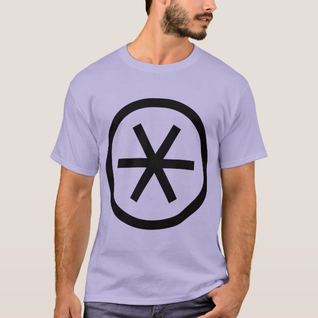 Circled Asterisk T Shirt (Framsida)