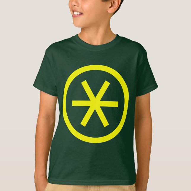 Circled Asterisk Tee Shirt (Framsida)
