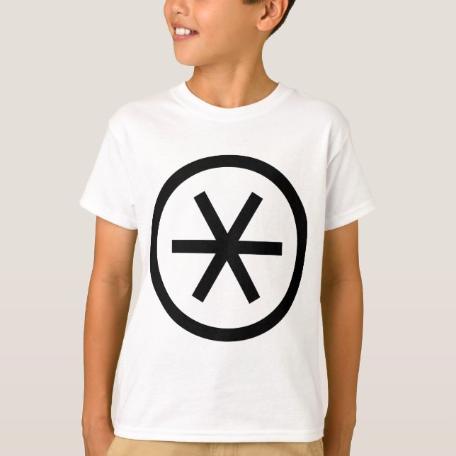 Circled Asterisk Tee Shirt (Framsida)
