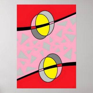 Circled Back Scrum Design II Poster