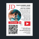Circled Photo & QR Code, Youtube - Vlogger Flygblad<br><div class="desc">Circled Photo & QR Code,  Youtube - Vlogger Advertising Flyer av Affärskortet Store.</div>