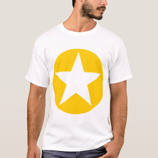 Circled Star - Amber Tee Shirt (Framsida)