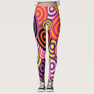 Circles Abstrakt - bakgrund Leggings