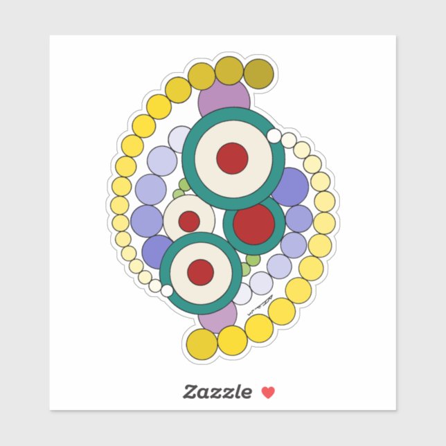 Circles-Abstrakten Klistermärken (Ark)