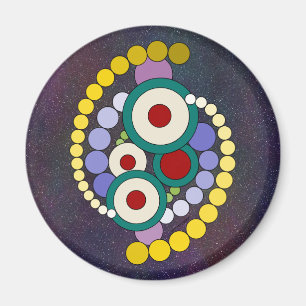 Circles-Abstrakten Magnet