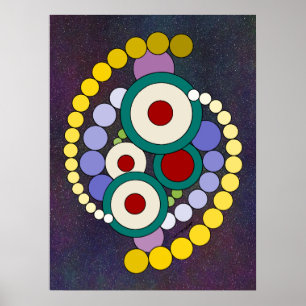 Circles-Abstrakten Poster
