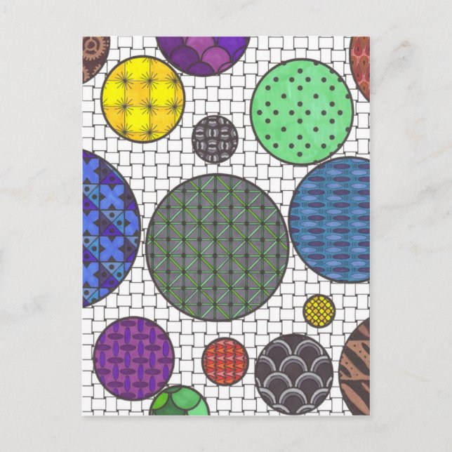 Circles Alight vycard Vykort (Framsida)