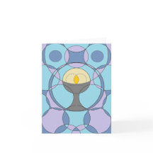 Circles Chalice Card - Lila and Blue