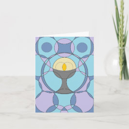 Circles Chalice Card - Lila and Blue Kort
