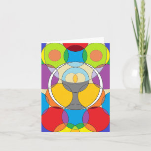 Circles Chalice Card - Regnbåge Kort